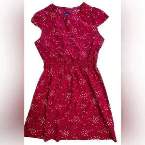 Gap Small Red Cap Sleeve Dress Sz S